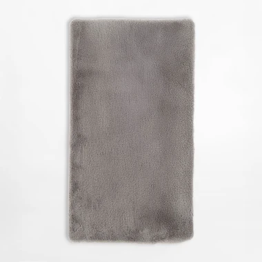 Moderný strieborný koberec RABBIT, 80x150 cm