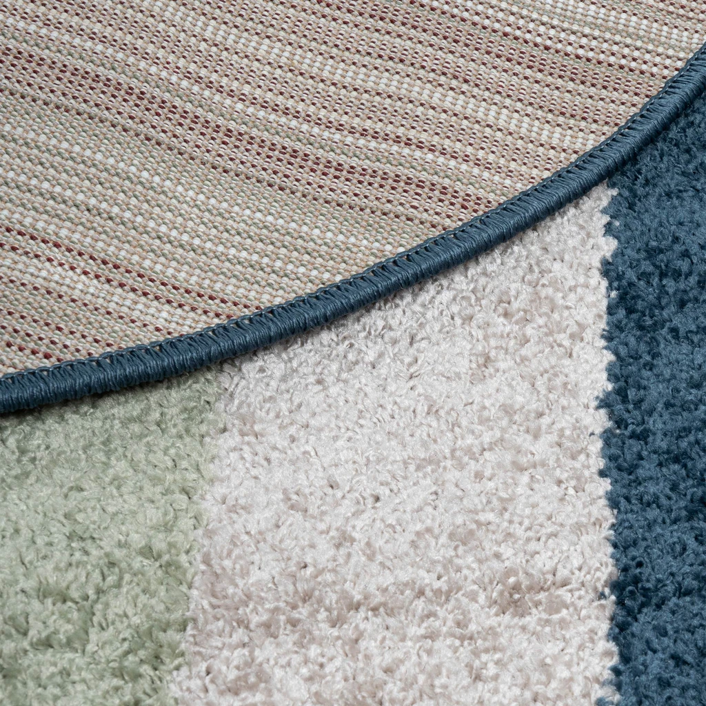 Pruhovaný okrúhly koberec HOUSTON 110 cm