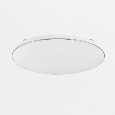 Kruhový LED plafón 50W chróm OMAR 53 cm