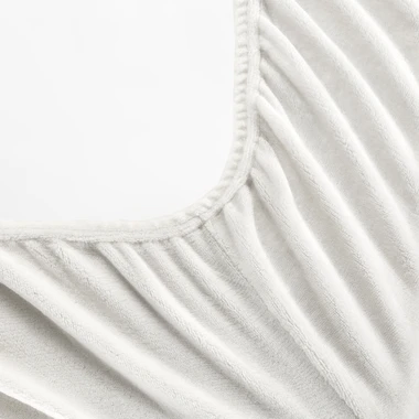 Fleecové prestieradlo krémové FLANO 160x200 cm