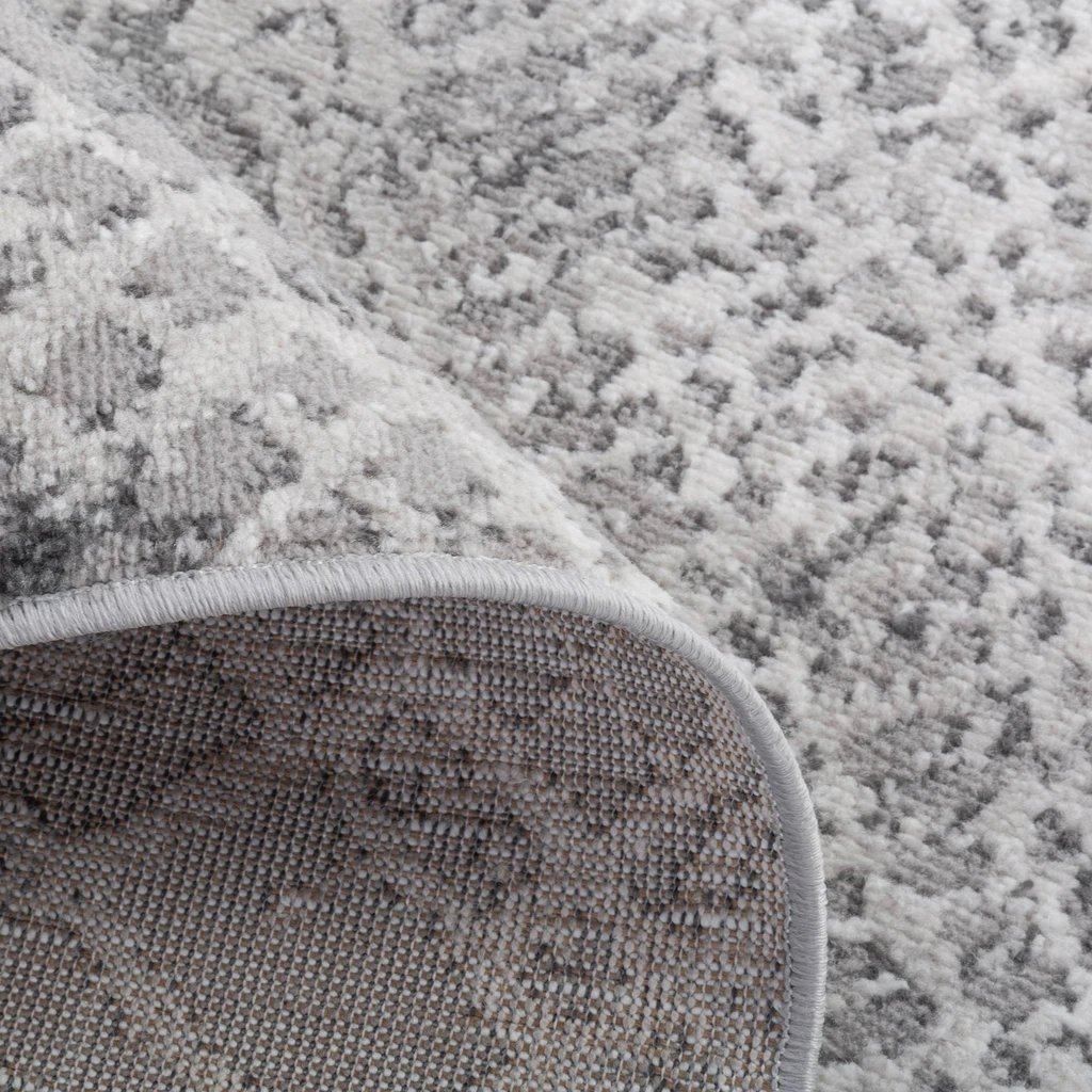 Retro koberec v striebornej farbe MIRACLE 80x150 cm