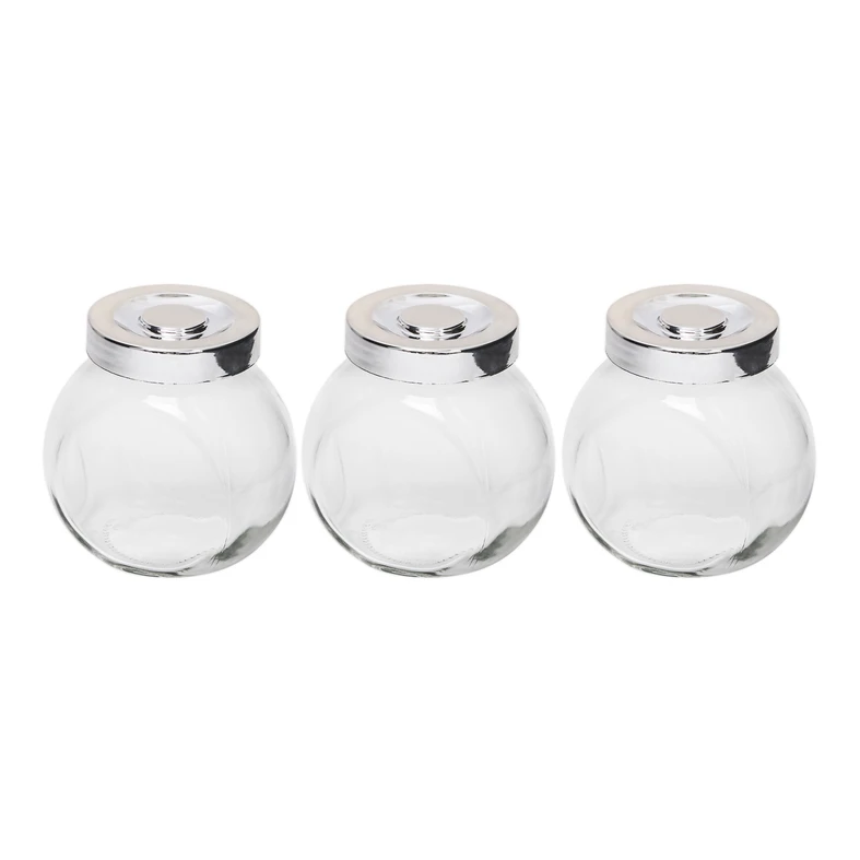 Súprava 3 sklenených dóz na korenie 200 m
