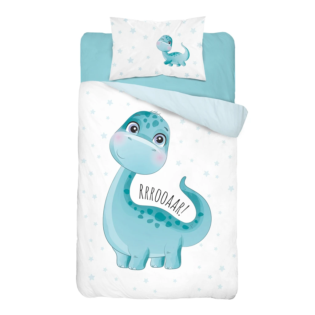 Bavlnené obliečky MALÝ DINOSAURUS 100x135 cm