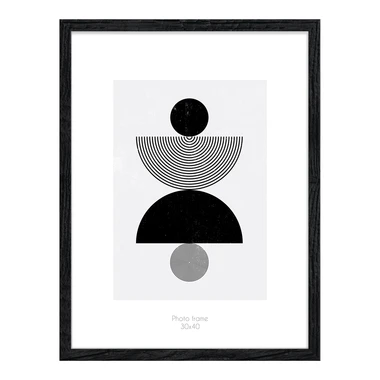 Rámik na fotografiu 30 x 40 čierna KYOTO