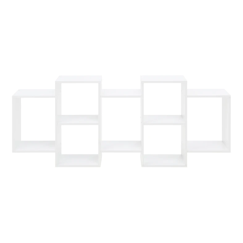 Závesná knižnica biela TRIO