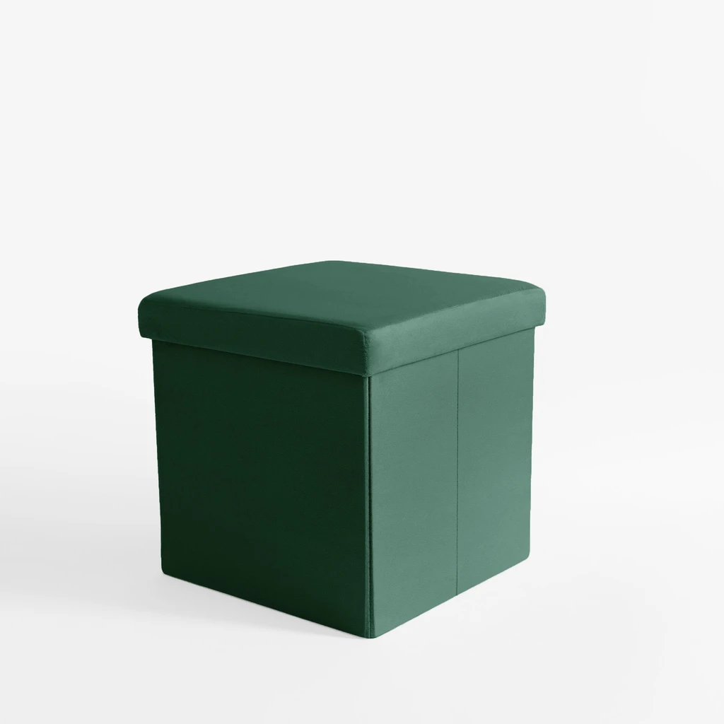 Skladacia taburetka zelená 38x37,5 cm