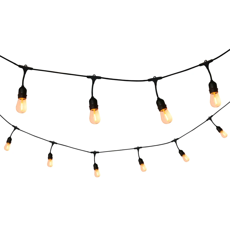 Vonkajšia svetelná reťaz PARTY iP44 5,6 m filament