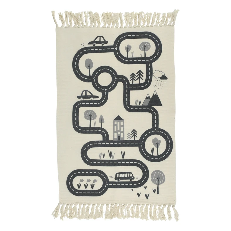 Koberec so strapcami do detskej izby 80x120 cm