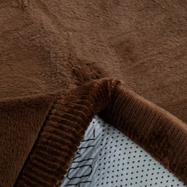 Štvorcový koberec PUFFY SOFT, hnedý, 120x120 cm