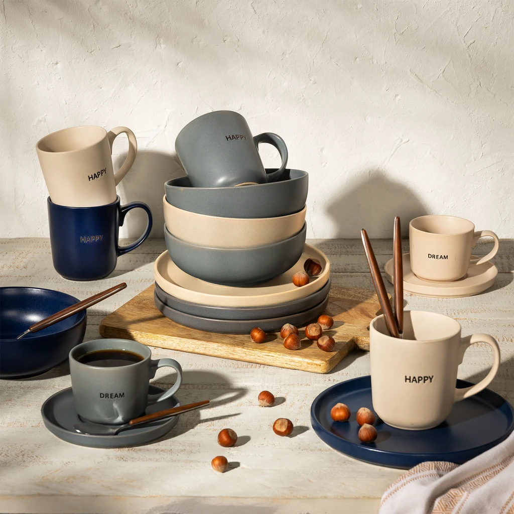 Dezertný tanier MATTE sivý 20 cm