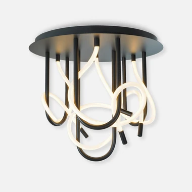 Stropné LED svietidlo v čiernej farbe BALBO 50 cm