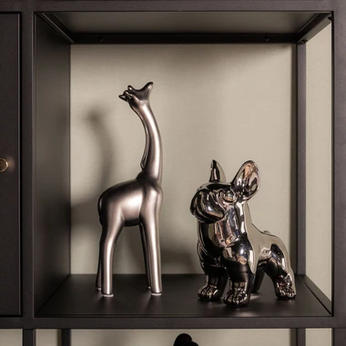 Dekoratívna strieborná figúrka PES 20 cm