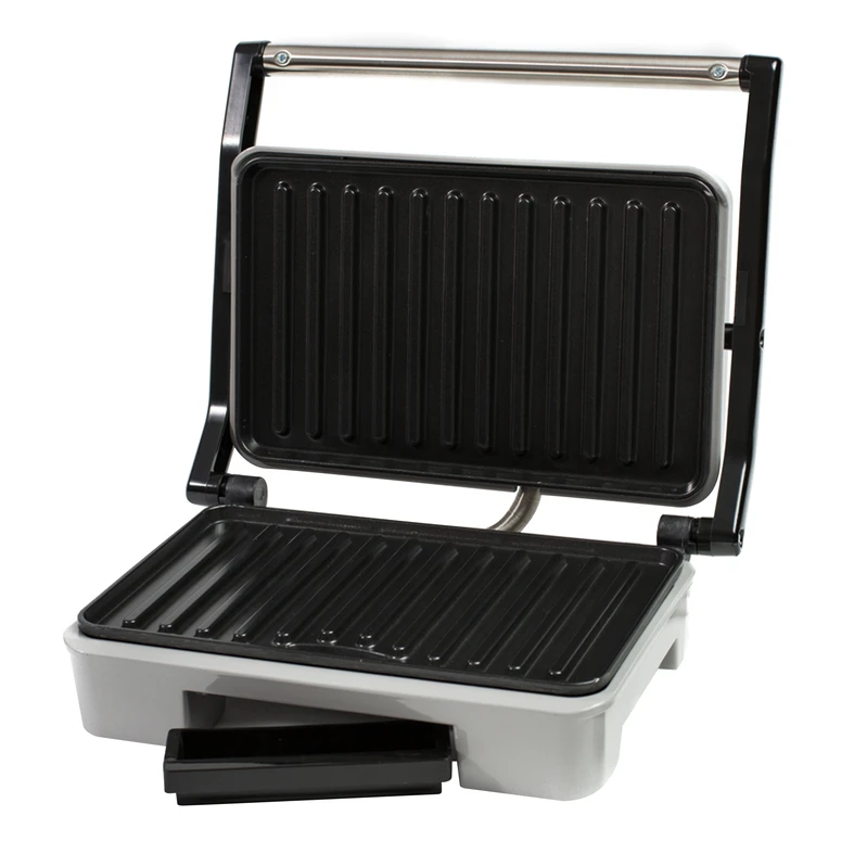 Grill elektryczny HUSLA o mocy 850W to idealna propozycja dla wielbicieli zapiekanek, panini i grillowanego mięsa oraz warzyw.