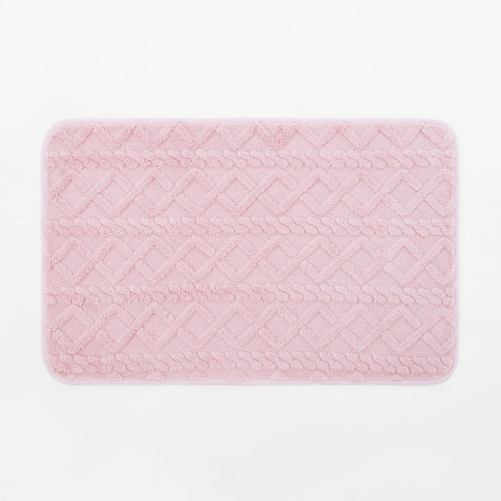 Kúpeľňová predložka NORDIC, ružová, 50x80 cm