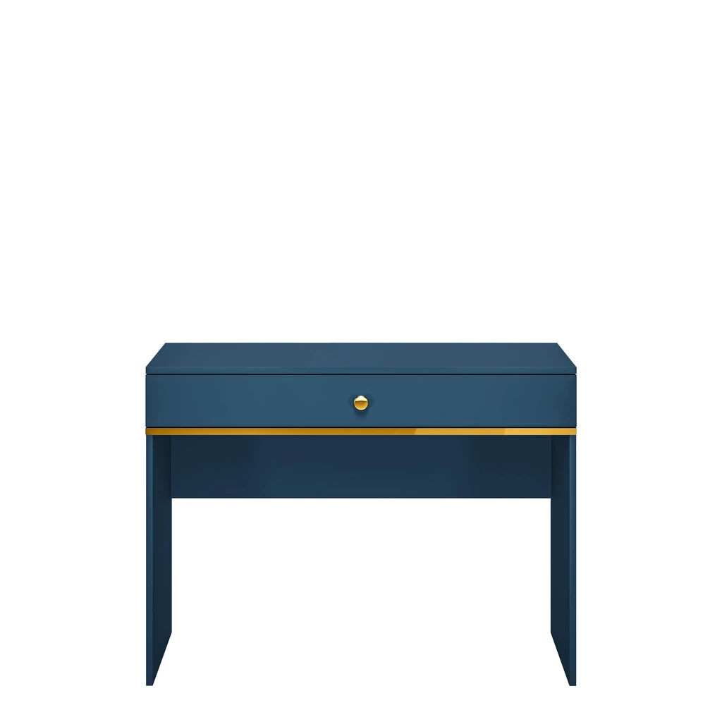 Toaletný stolík so zásuvkou tmavomodrý MARINE