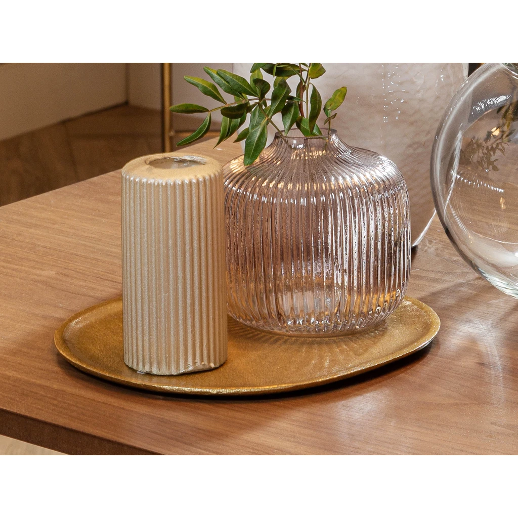 Dekoratívný hliníkový podnos 27 x 30,5 cm