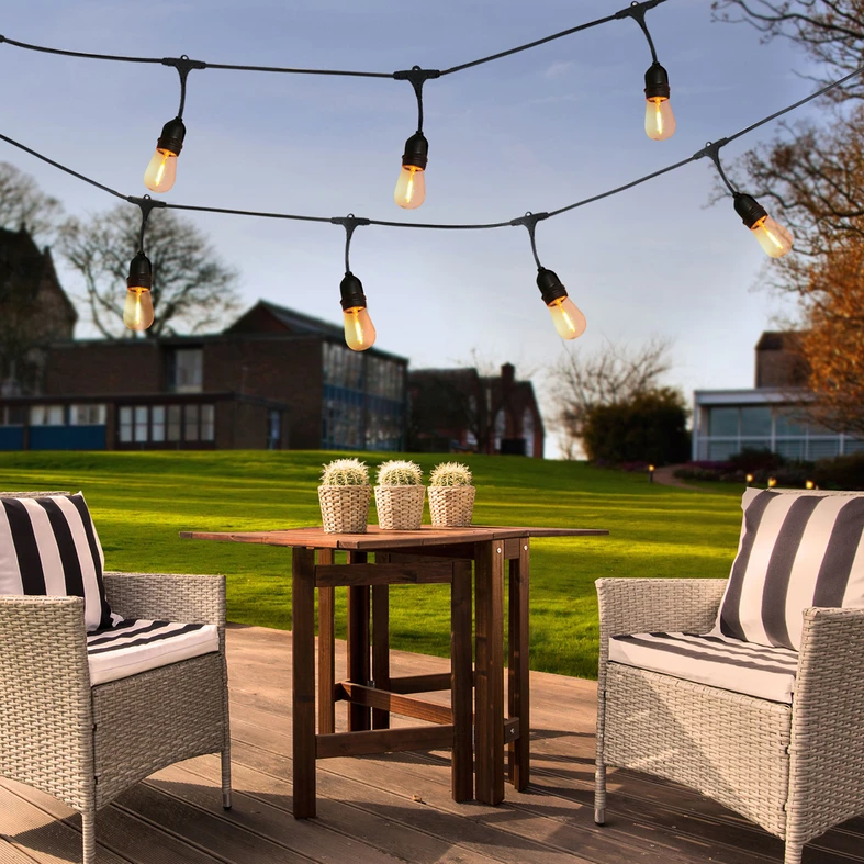 Vonkajšia svetelná reťaz PARTY iP44 5,6 m filament