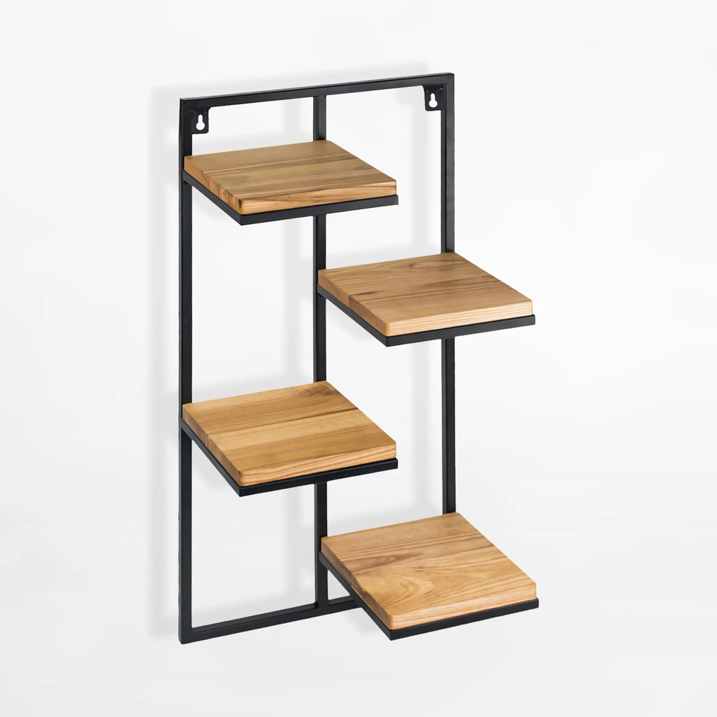 Kwietnik loftowy z czterema półkami