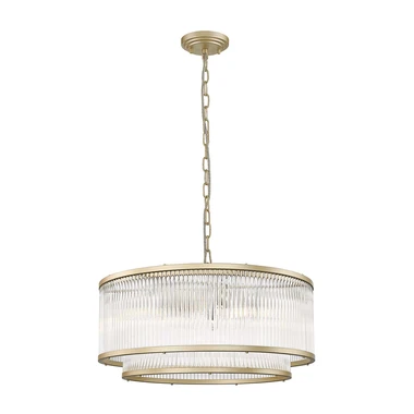 Luster na reťazi zlatý 6xE14 SERGIO P0528-06H-V6AC