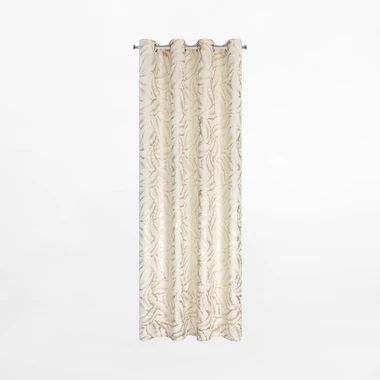 Záves na kolieskach krémová MILENA 140x250 cm