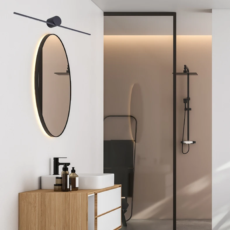 W kinkiecie CAMARA zintegrowane z obudową oświetlenie LED ma moc 8W i strumień świetlny rzędu 1100 lumenów.