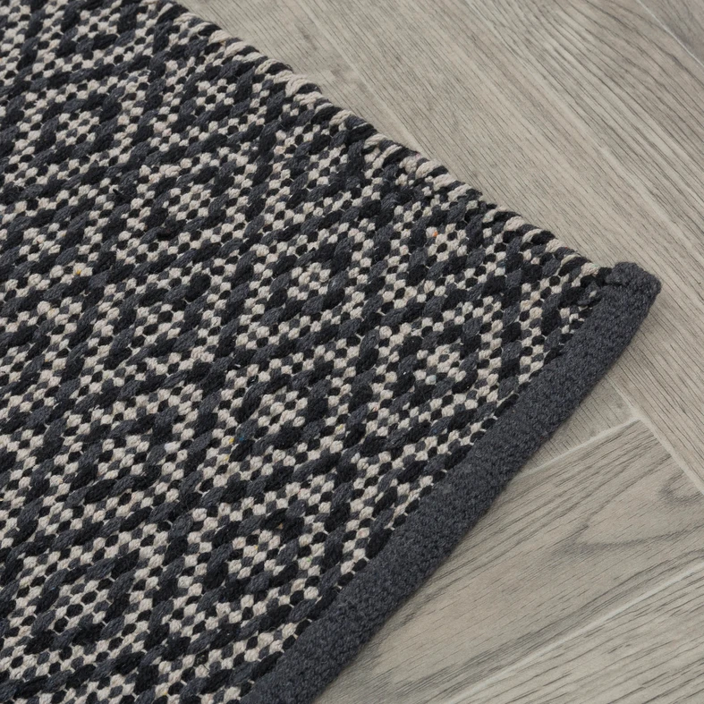 Čierny koberec do predsiene OREBO 80x150 cm