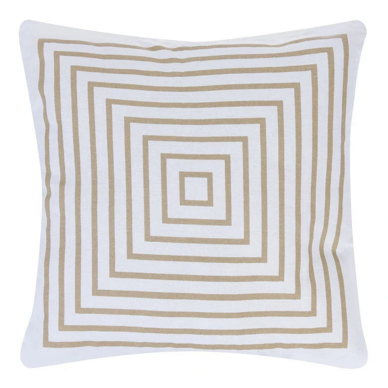 Dekoratívny vankúš béžový QUADRO 45x45 cm