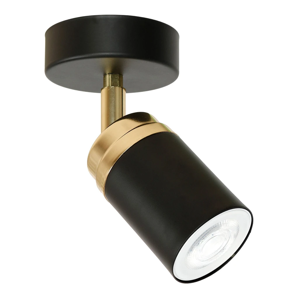 Nástenné svietidlo čierno-zlaté RENO