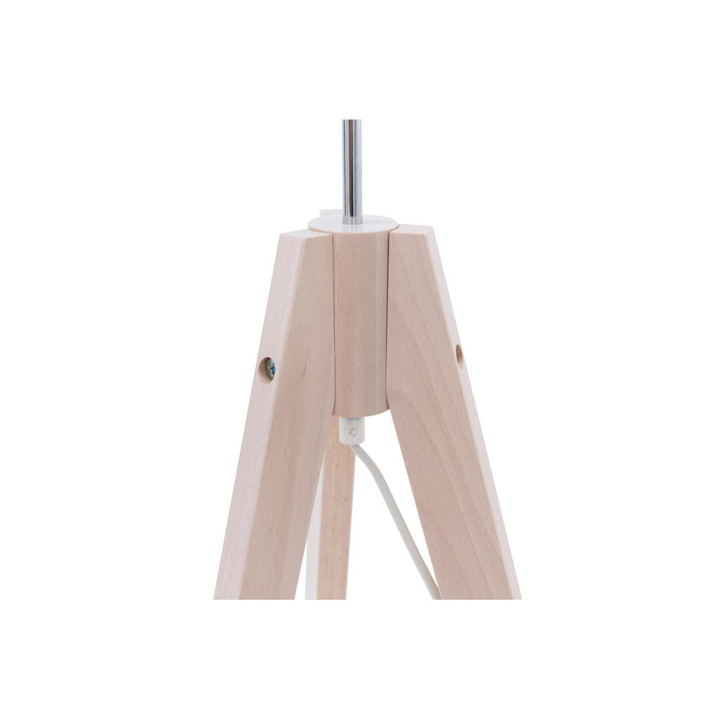 Svietidlo na drevenom statíve tienidlo biele DOVE