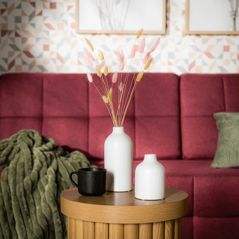 Keramická váza biela 13 cm