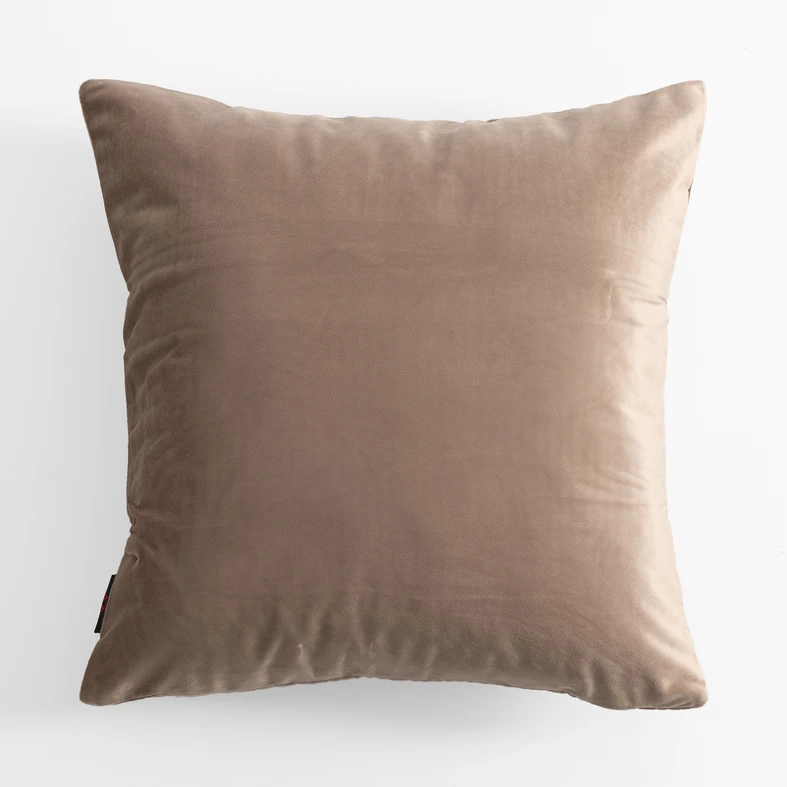 Geometrická velúrová obliečka na vankúš sivá JONES 45x45 cm