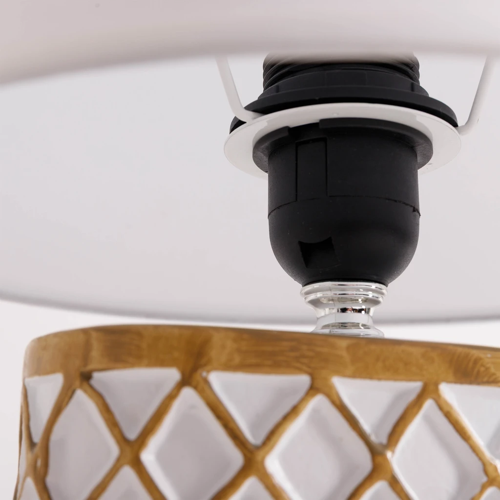 Lampa stołowa z abażurem 35 cm MIX