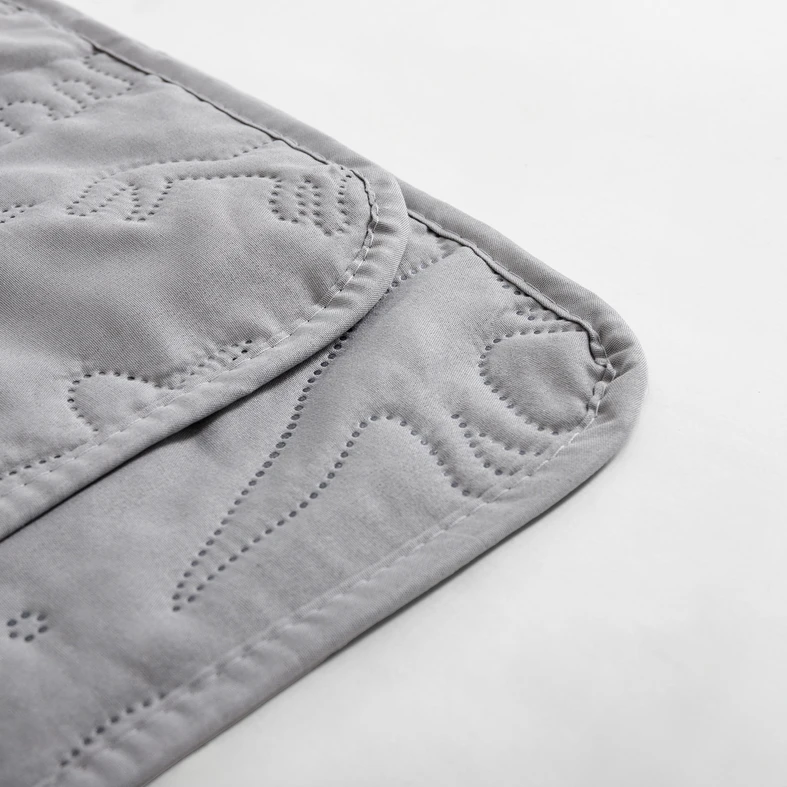 Narzuty na łóżko jasnoszara w dinozaury