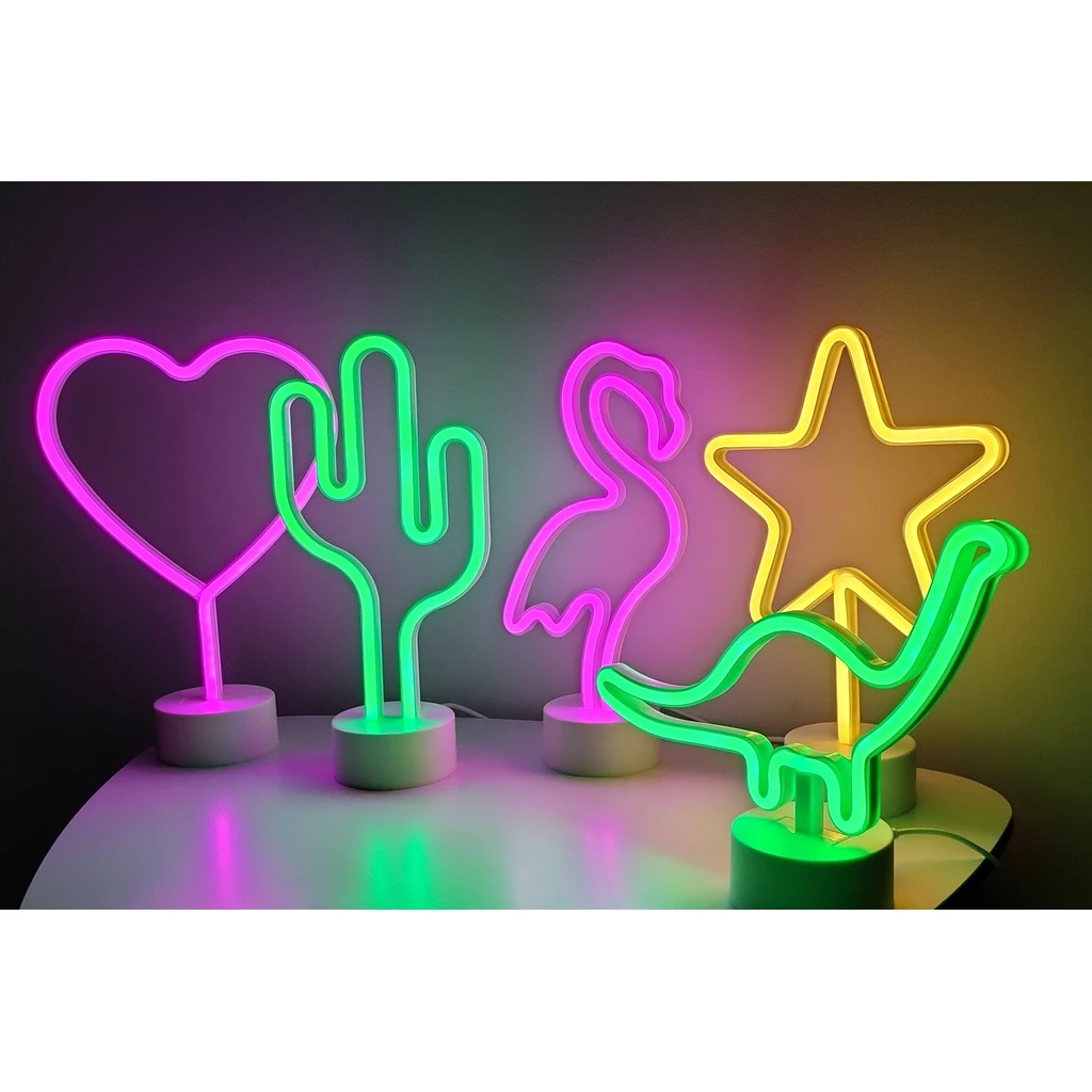 Dekoratívna stolná lampa LED NEON STAR