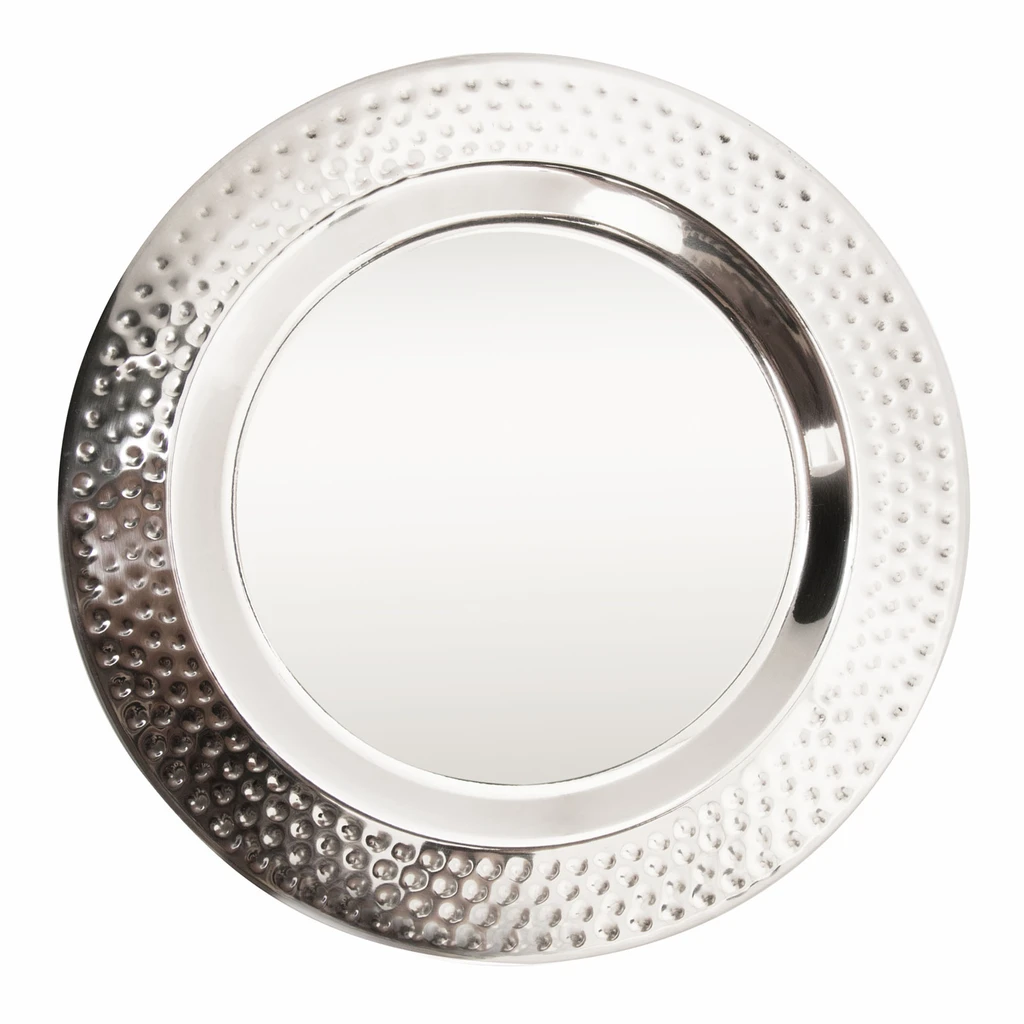 Okrúhly nerezový tanier SILVER 25 cm