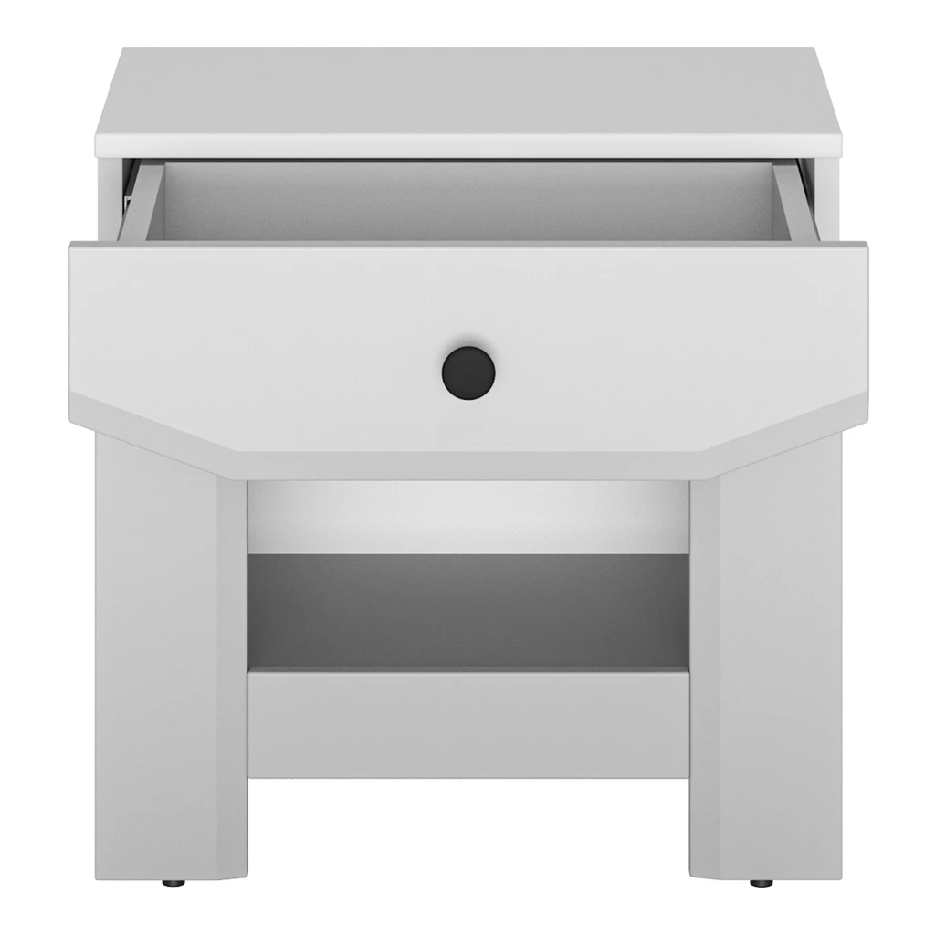 Nočný stolík biely TERNI 1S