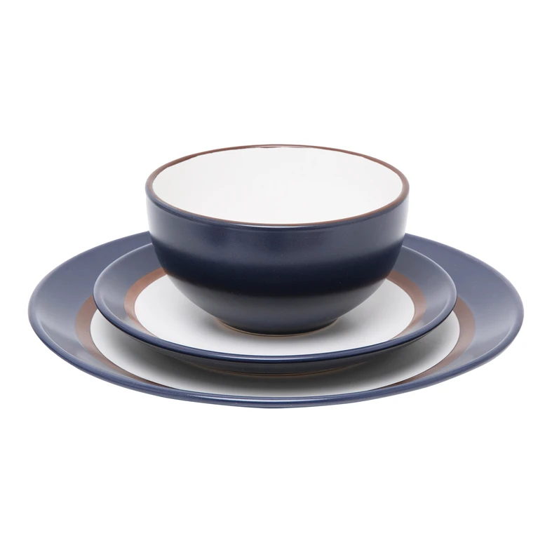 Miska hlboký tanier modro-biely MARINE 640 ml