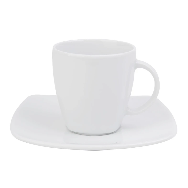 Kávová súprava porcelánová biela APOSTROPHE pre 6 osôb