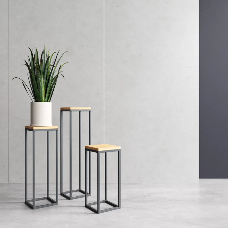 Industriálny stojan na kvetináč LAVAL 62 cm