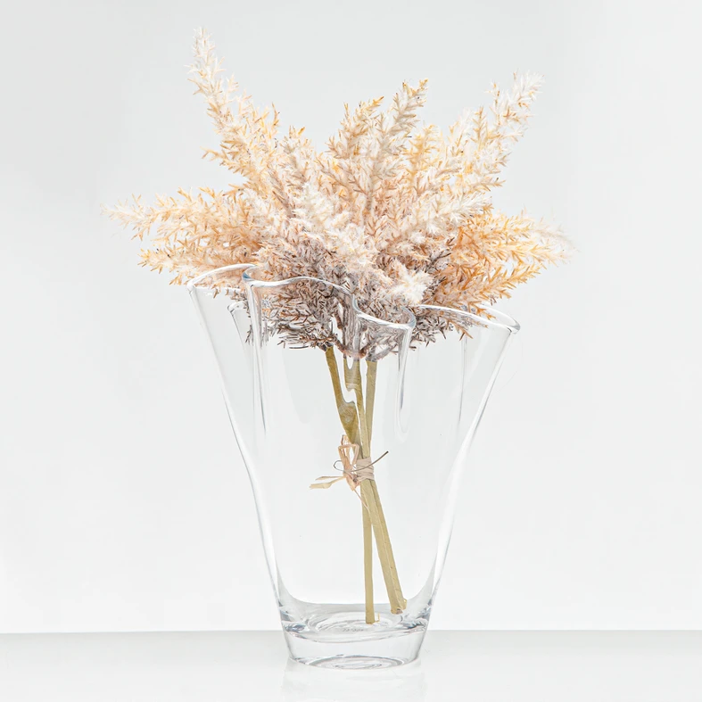 Váza s volánikom 25x18 cm