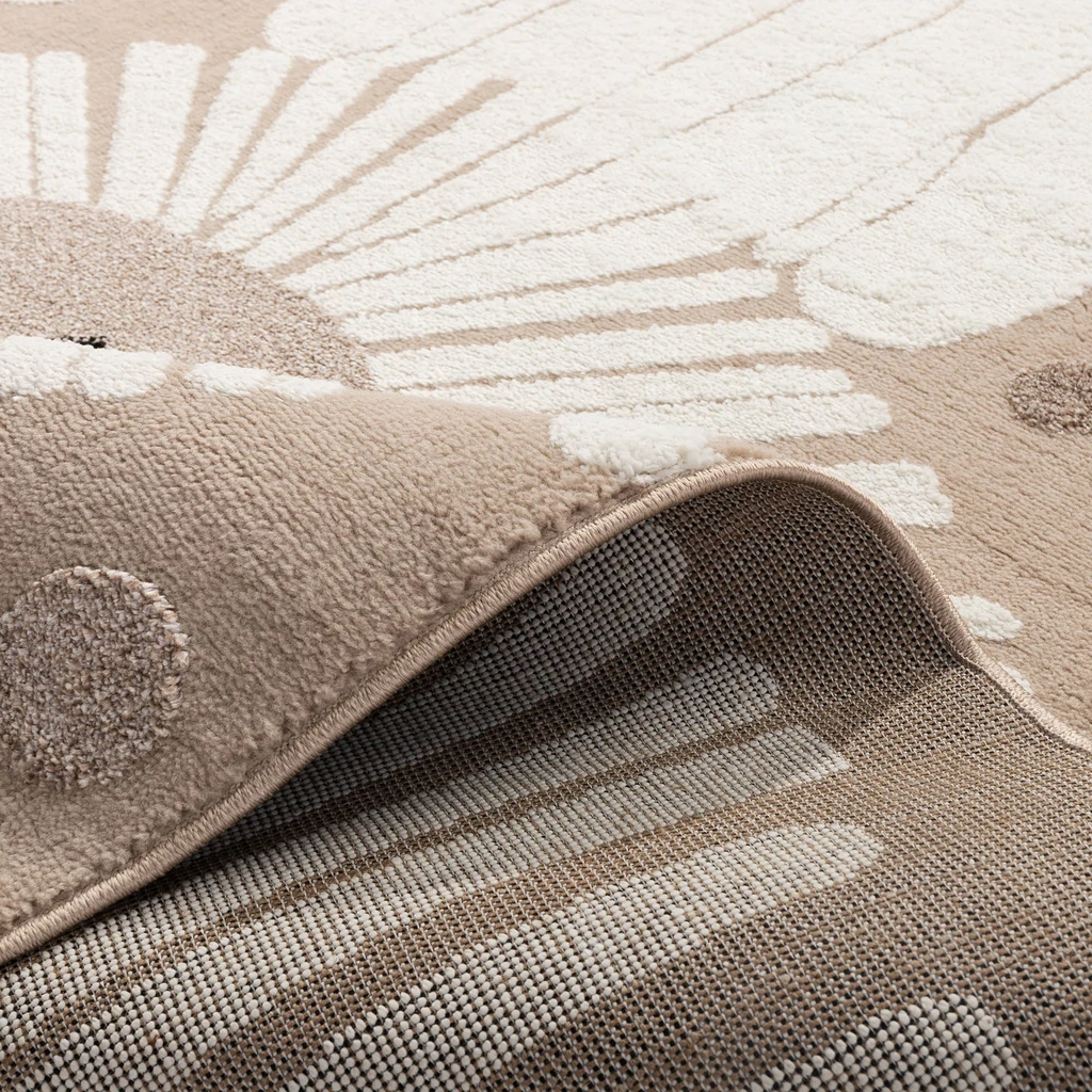 Krémový koberec so lvom STEP 80x150 cm