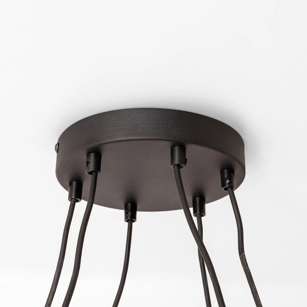 Závesné svietidlo HELIX 6 WOOD zo svetlého dreva