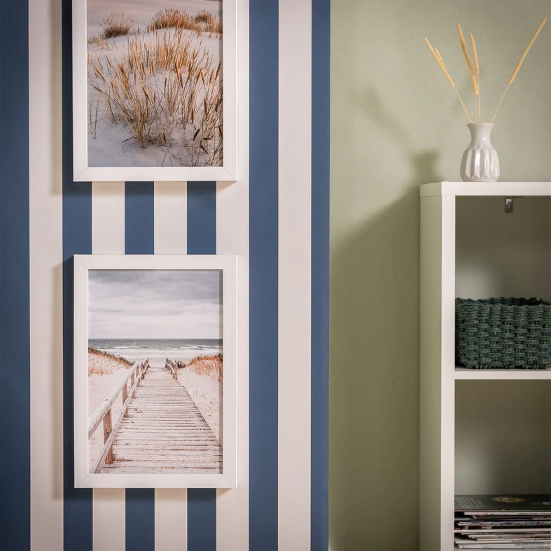 Maľba SEA VIEW II v bielom ráme 20x30 cm