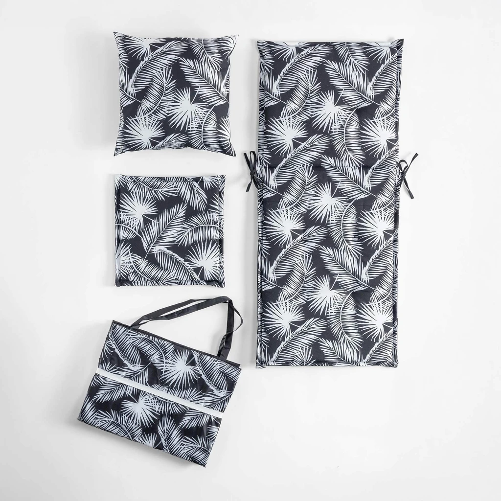 Vankúš na stoličku čierny SAMBA, 50x118 cm