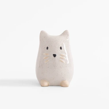 Porcelánová figúrka, mačka, 13 cm, MIX