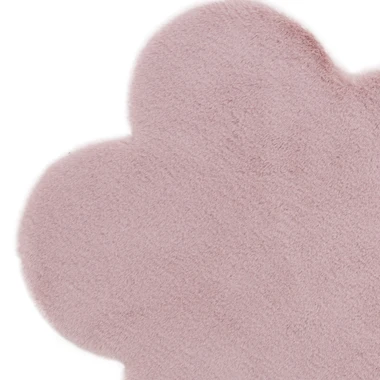 Malý koberec ružový v tvare kvetu NEBBIA 60x60 cm