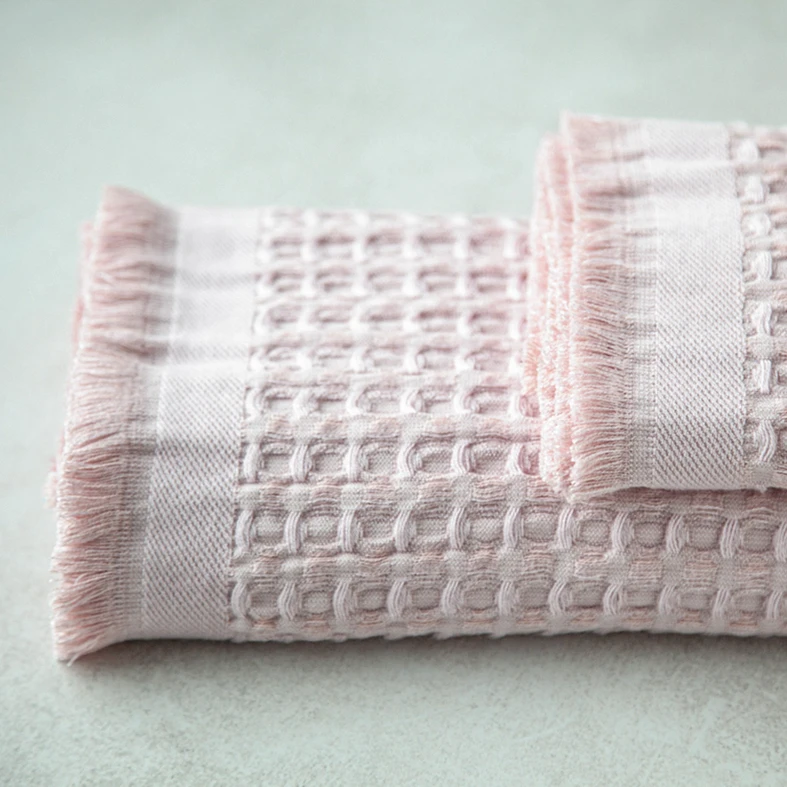 Ružový bambusový uterák SOFT WAFEL BAMBOO SPA 50x80 cm