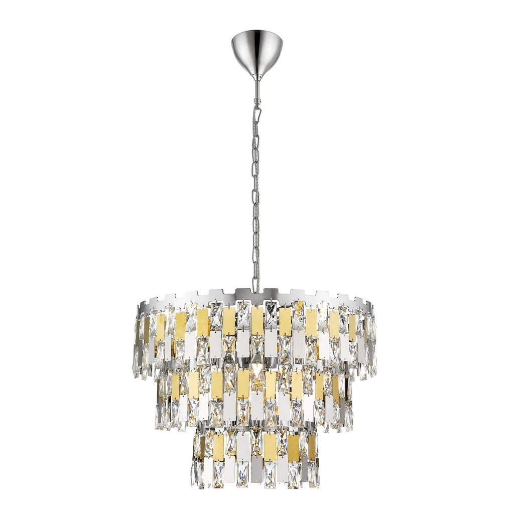 Zlatý luster ANZIO 49 cm