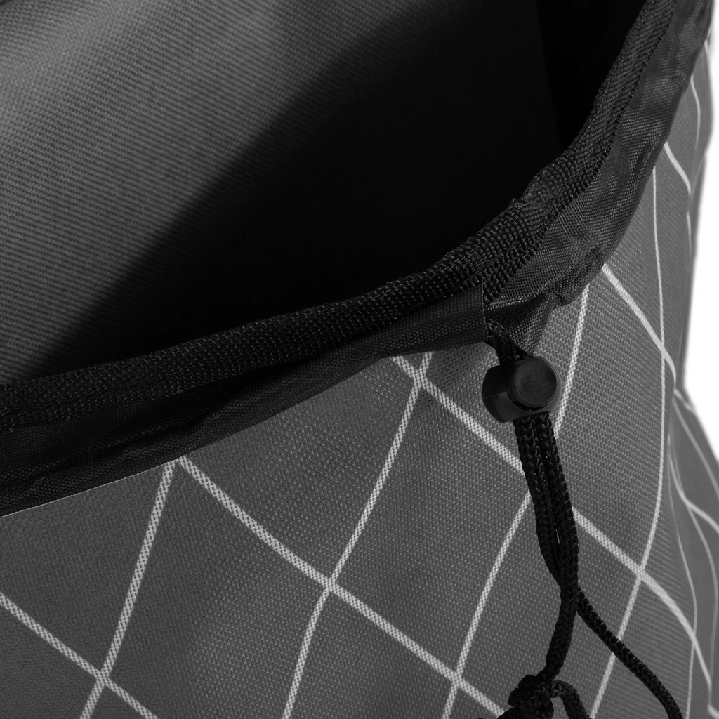 Szary wózek na zakupy z uchwytem