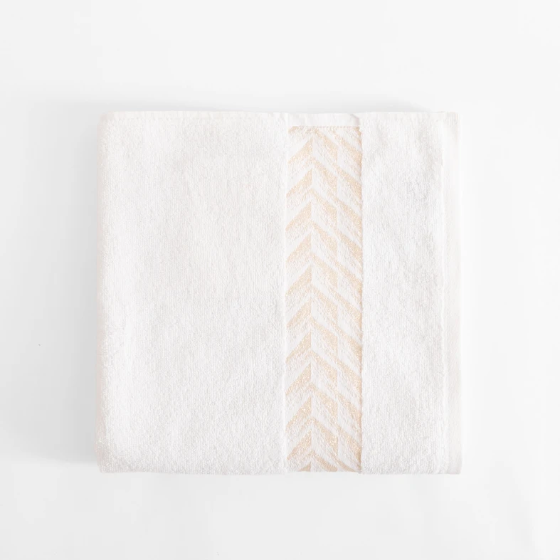 Súprava 2 uterákov biela/tmavomodrá GLOW